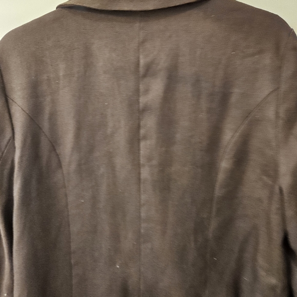 NWT - Linen "Carole Little" Brown Blazer - Lined - Size XL - Picture 11 of 12